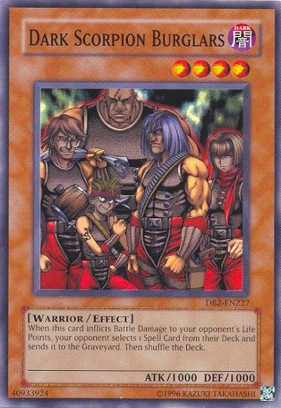 Dark Scorpion Burglars [DB2-EN227] Common | Jomio and Rueliete's Cards and Comics