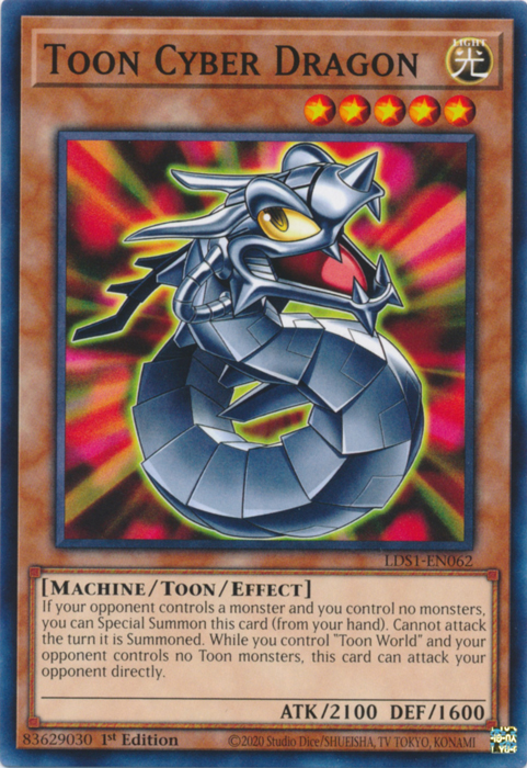 Toon Cyber Dragon [LDS1-EN062] Common | Jomio and Rueliete's Cards and Comics