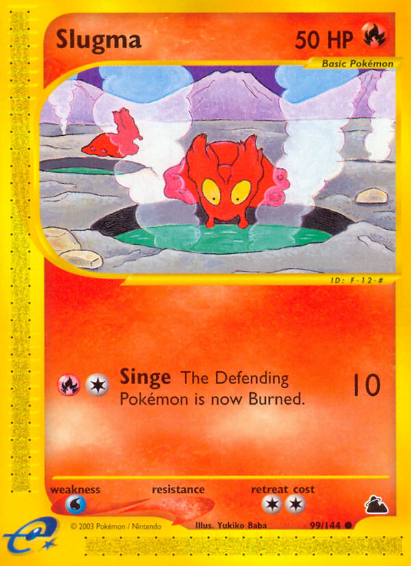 Slugma (99/144) [Skyridge] | Jomio and Rueliete's Cards and Comics