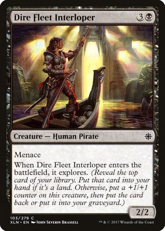 Dire Fleet Interloper [Ixalan] | Jomio and Rueliete's Cards and Comics