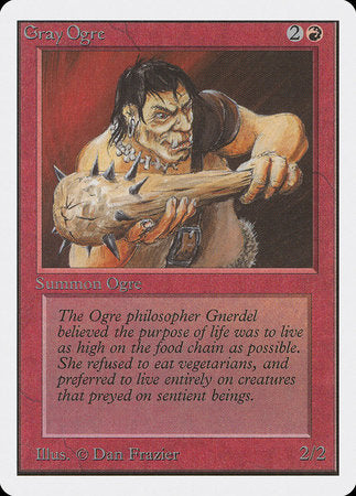 Gray Ogre [Unlimited Edition] | Jomio and Rueliete's Cards and Comics