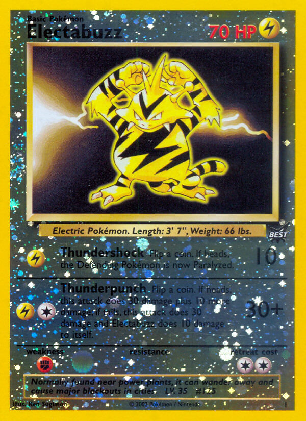 Electabuzz (1) [Best of Promos] | Jomio and Rueliete's Cards and Comics