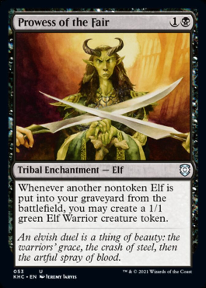 Prowess of the Fair [Kaldheim Commander] | Jomio and Rueliete's Cards and Comics
