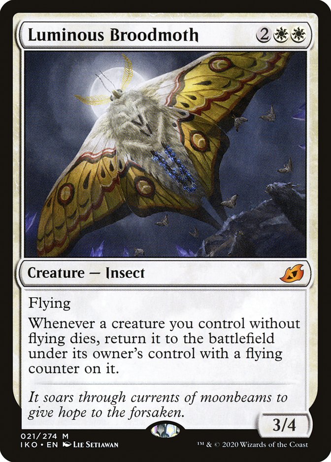 Luminous Broodmoth [Ikoria: Lair of Behemoths] | Jomio and Rueliete's Cards and Comics