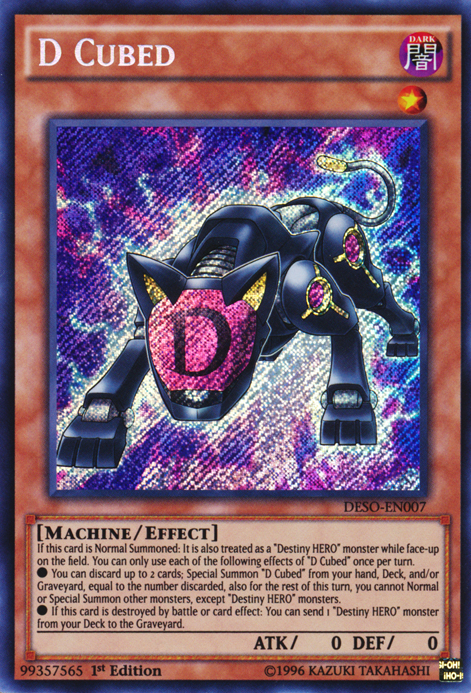 D Cubed [DESO-EN007] Secret Rare | Jomio and Rueliete's Cards and Comics