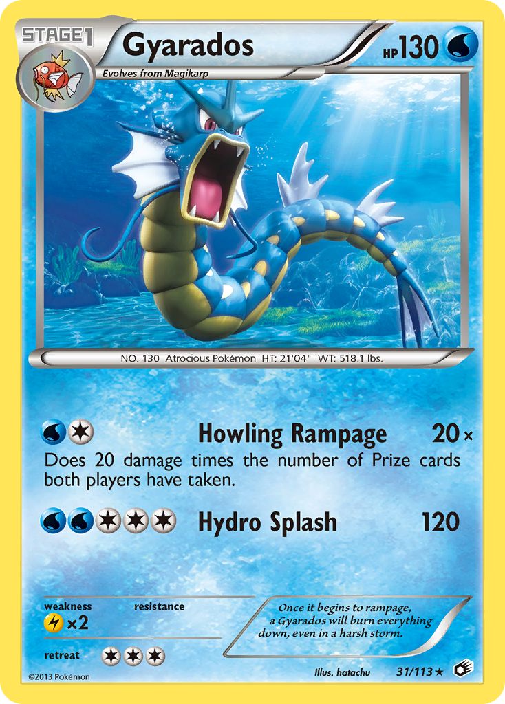 Gyarados (31/113) [Black & White: Legendary Treasures] | Jomio and Rueliete's Cards and Comics