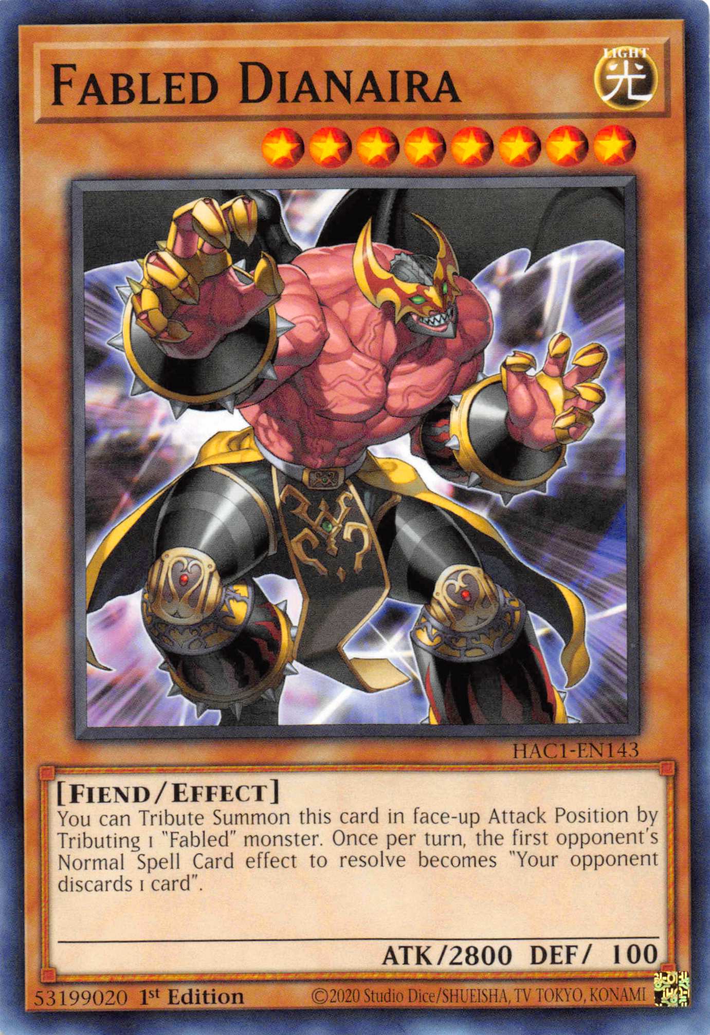 Fabled Dianaira [HAC1-EN143] Common | Jomio and Rueliete's Cards and Comics