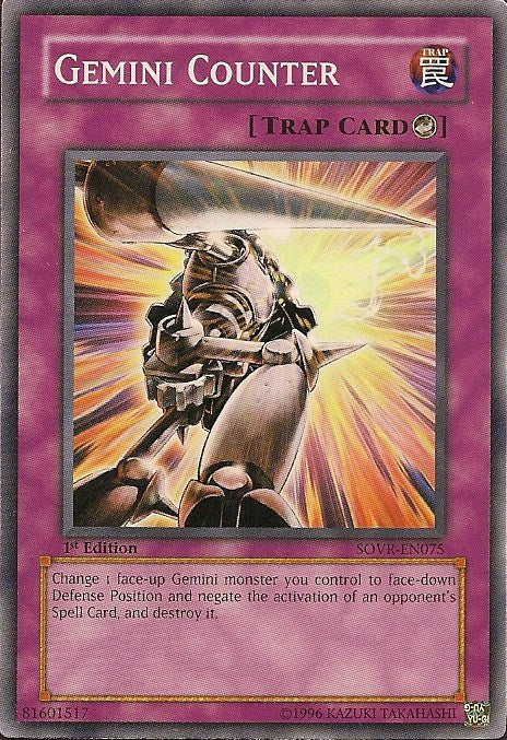 Gemini Counter [SOVR-EN075] Common | Jomio and Rueliete's Cards and Comics