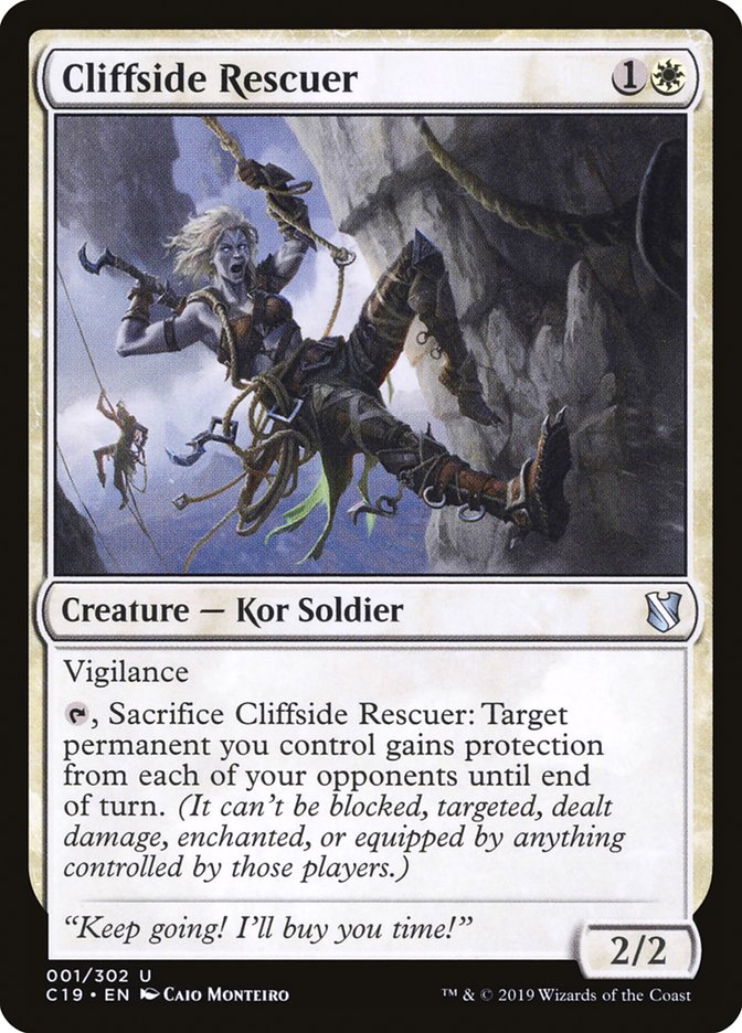 Cliffside Rescuer [Commander 2019] | Jomio and Rueliete's Cards and Comics