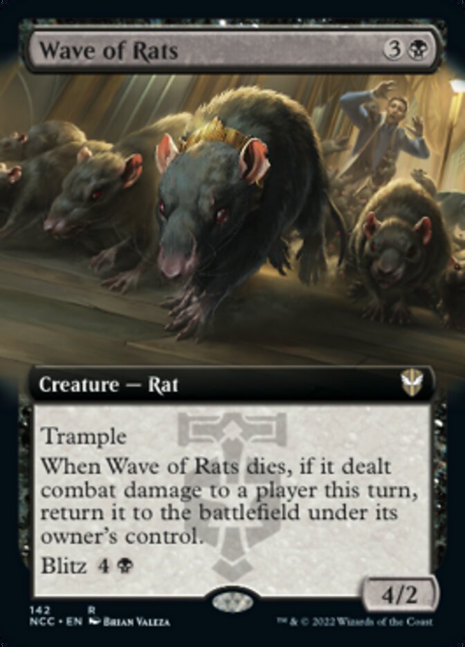 Wave of Rats (Extended Art) [Streets of New Capenna Commander] | Jomio and Rueliete's Cards and Comics