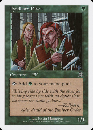Fyndhorn Elves [Deckmasters] | Jomio and Rueliete's Cards and Comics