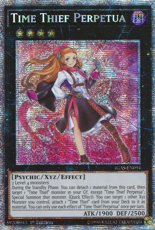 Time Thief Perpetua (Starlight Rare) [IGAS-EN094] Starlight Rare | Jomio and Rueliete's Cards and Comics