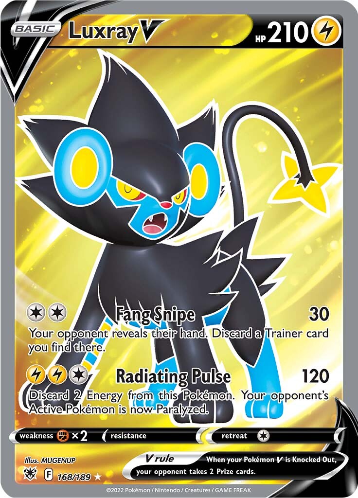 Luxray V (168/189) [Sword & Shield: Astral Radiance] | Jomio and Rueliete's Cards and Comics