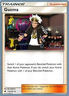 Guzma (115/147) (Victory Map - Robin Schulz) [World Championships 2018] | Jomio and Rueliete's Cards and Comics