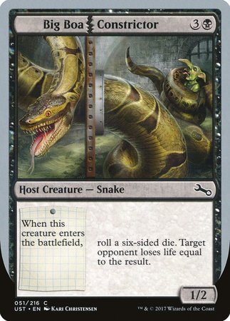 Big Boa Constrictor [Unstable] | Jomio and Rueliete's Cards and Comics