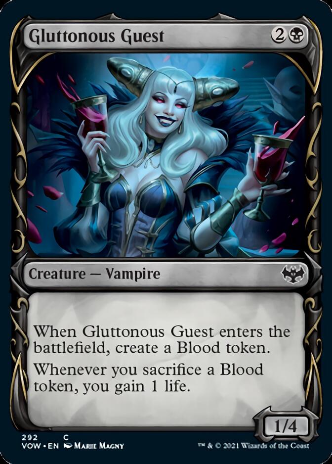 Gluttonous Guest (Showcase Fang Frame) [Innistrad: Crimson Vow] | Jomio and Rueliete's Cards and Comics