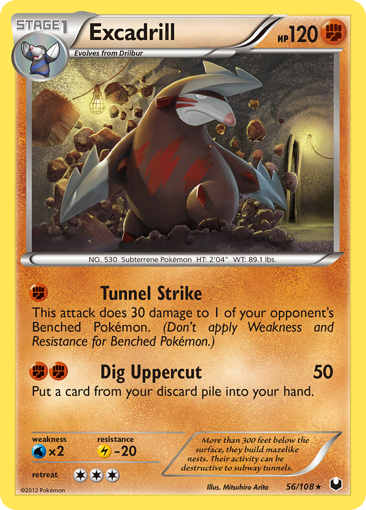 Excadrill (56/108) [Black & White: Dark Explorers] | Jomio and Rueliete's Cards and Comics