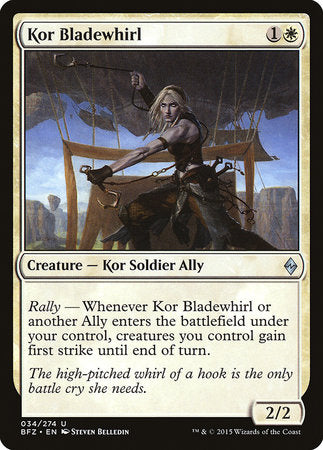 Kor Bladewhirl [Battle for Zendikar] | Jomio and Rueliete's Cards and Comics