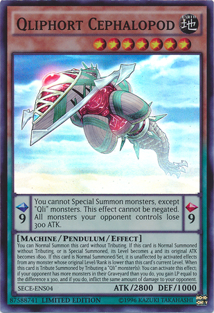 Qliphort Cephalopod (SE) [SECE-ENS04] Super Rare | Jomio and Rueliete's Cards and Comics