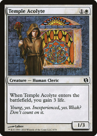 Temple Acolyte [Duel Decks: Elspeth vs. Tezzeret] | Jomio and Rueliete's Cards and Comics