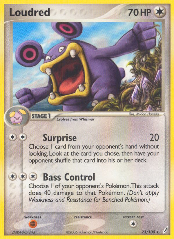 Loudred (23/100) [EX: Crystal Guardians] | Jomio and Rueliete's Cards and Comics