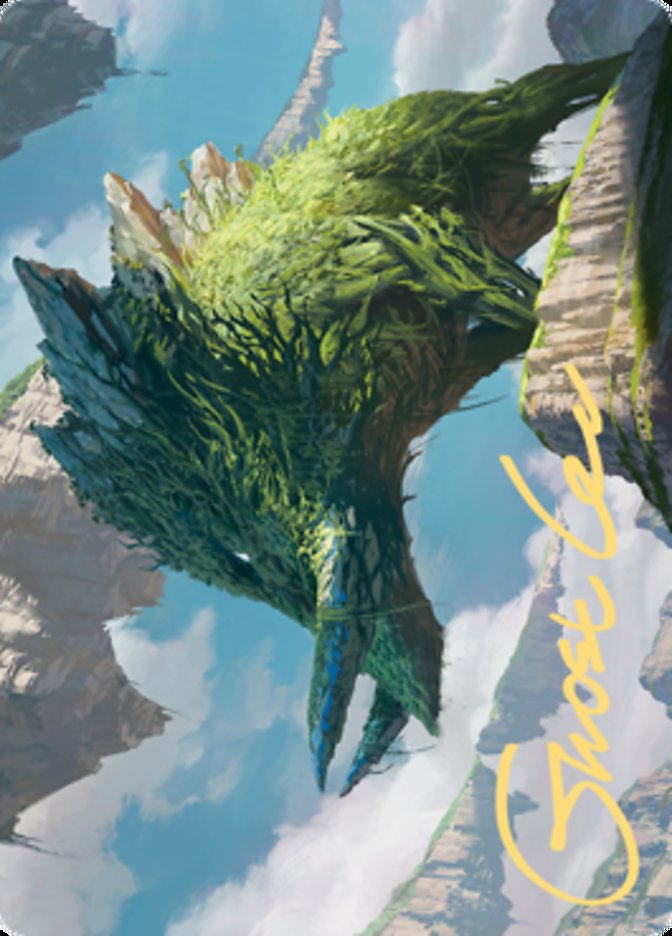 Yasharn, Implacable Earth Art Card (Gold-Stamped Signature) [Zendikar Rising Art Series] | Jomio and Rueliete's Cards and Comics