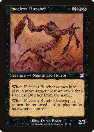 Faceless Butcher [Time Spiral Timeshifted] | Jomio and Rueliete's Cards and Comics