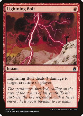 Lightning Bolt [Masters 25] | Jomio and Rueliete's Cards and Comics