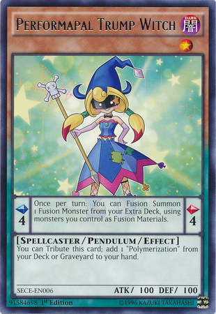Performapal Trump Witch [SECE-EN006] Rare | Jomio and Rueliete's Cards and Comics
