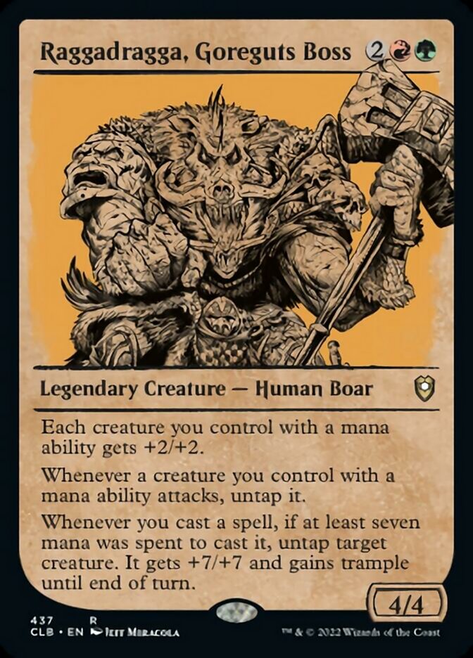 Raggadragga, Goreguts Boss (Showcase) [Commander Legends: Battle for Baldur's Gate] | Jomio and Rueliete's Cards and Comics