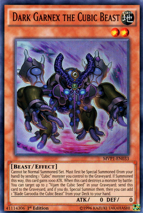 Dark Garnex the Cubic Beast [MVP1-EN033] Ultra Rare | Jomio and Rueliete's Cards and Comics
