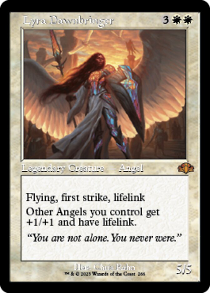 Lyra Dawnbringer (Retro) [Dominaria Remastered] | Jomio and Rueliete's Cards and Comics