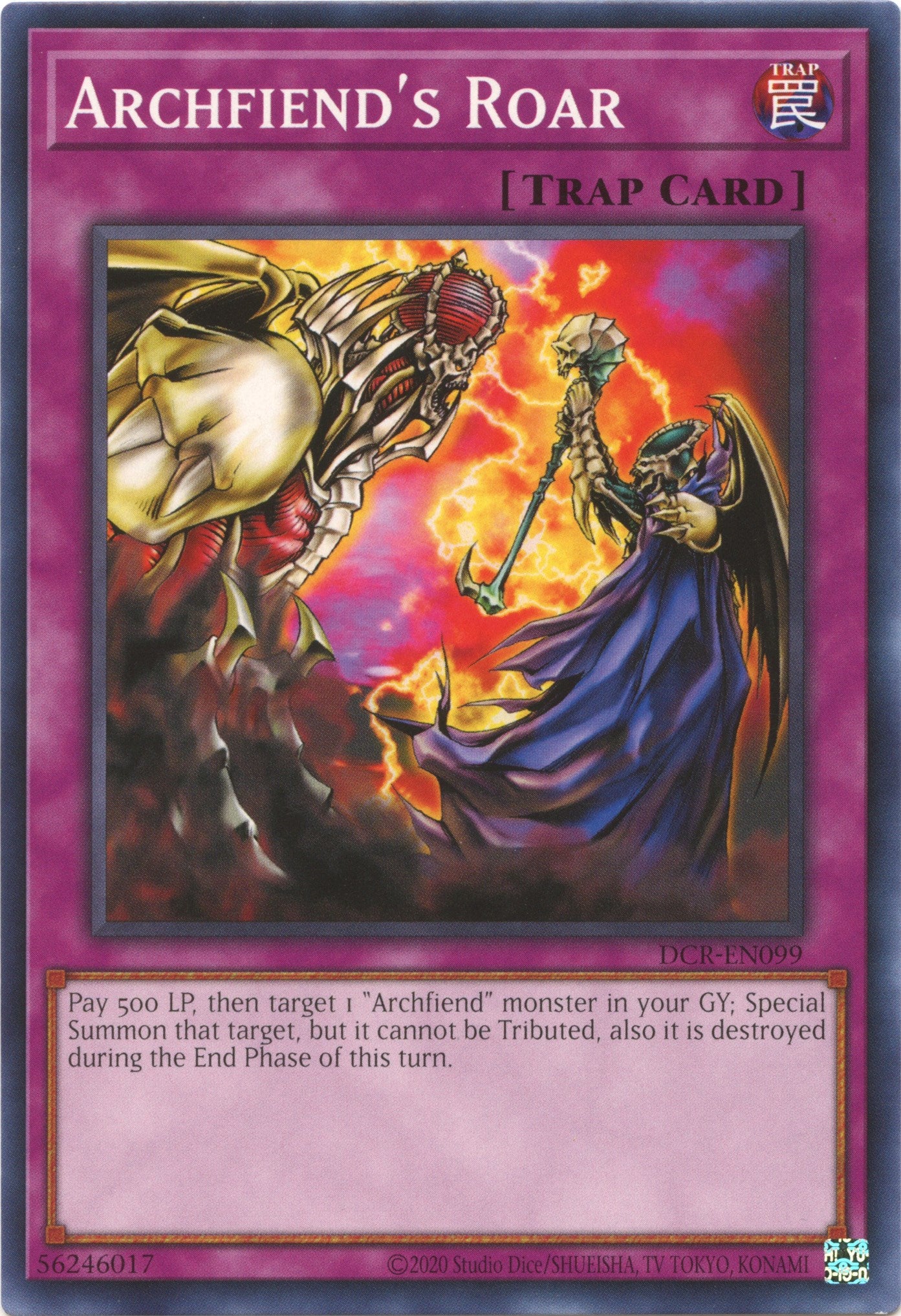 Archfiend's Roar (25th Anniversary) [DCR-EN099] Common | Jomio and Rueliete's Cards and Comics