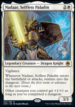 Nadaar, Selfless Paladin (Promo Pack) [Dungeons & Dragons: Adventures in the Forgotten Realms Promos] | Jomio and Rueliete's Cards and Comics