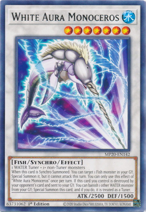 White Aura Monoceros [MP20-EN142] Rare | Jomio and Rueliete's Cards and Comics