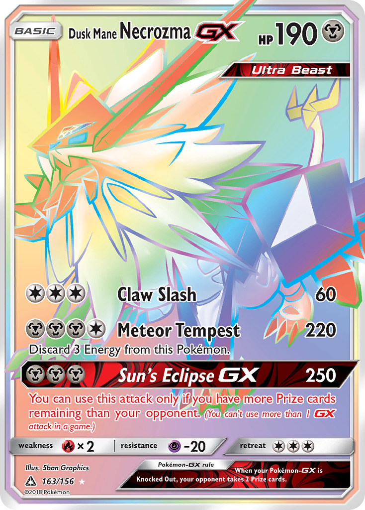 Dusk Mane Necrozma GX (163/156) [Sun & Moon: Ultra Prism] | Jomio and Rueliete's Cards and Comics