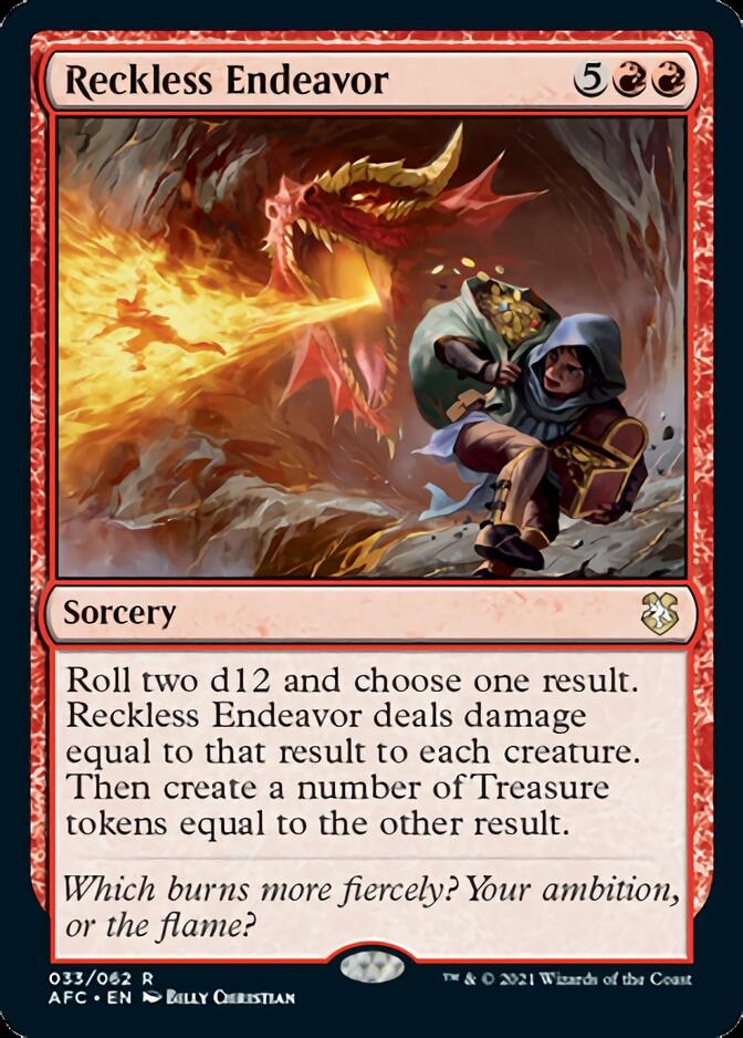 Reckless Endeavor [Dungeons & Dragons: Adventures in the Forgotten Realms Commander] | Jomio and Rueliete's Cards and Comics