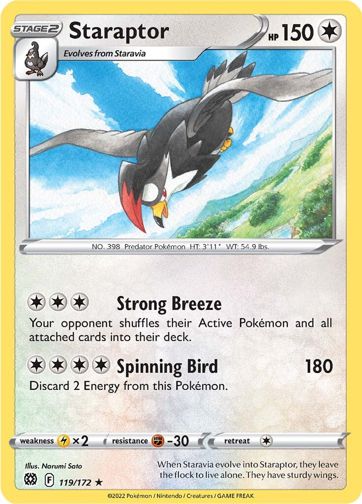 Staraptor (119/172) [Sword & Shield: Brilliant Stars] | Jomio and Rueliete's Cards and Comics
