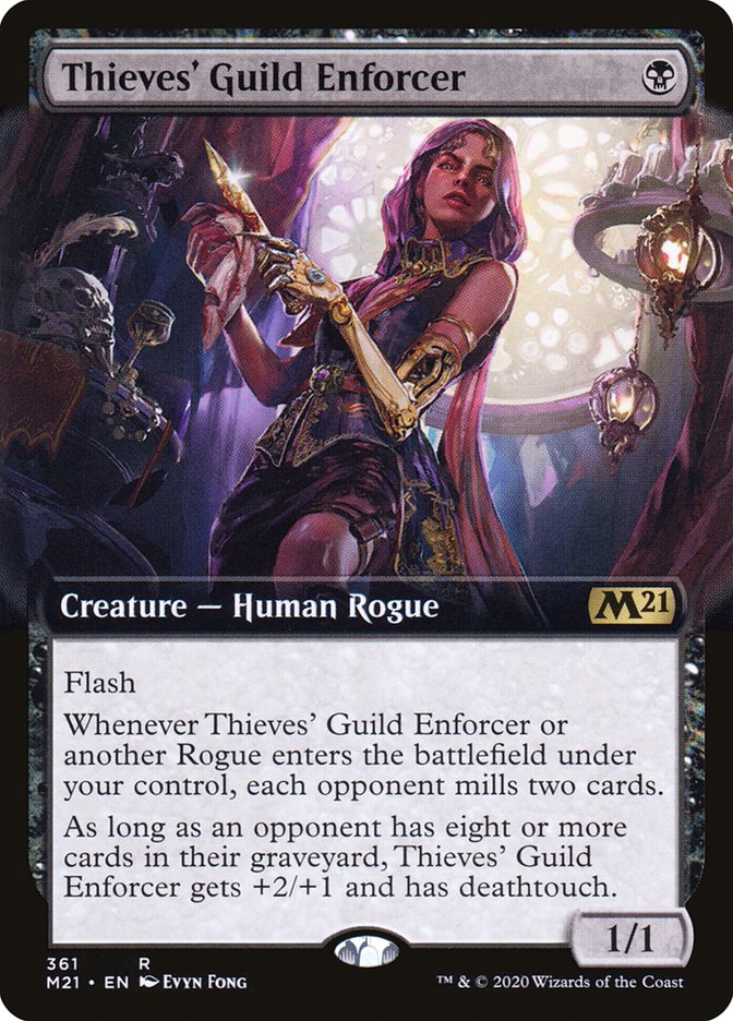 Thieves' Guild Enforcer (Extended Art) [Core Set 2021] | Jomio and Rueliete's Cards and Comics