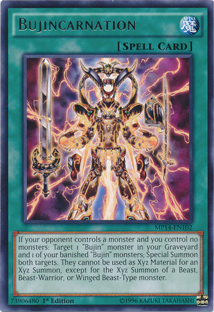 Bujincarnation [MP14-EN102] Rare | Jomio and Rueliete's Cards and Comics