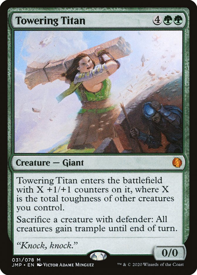 Towering Titan [Jumpstart] | Jomio and Rueliete's Cards and Comics
