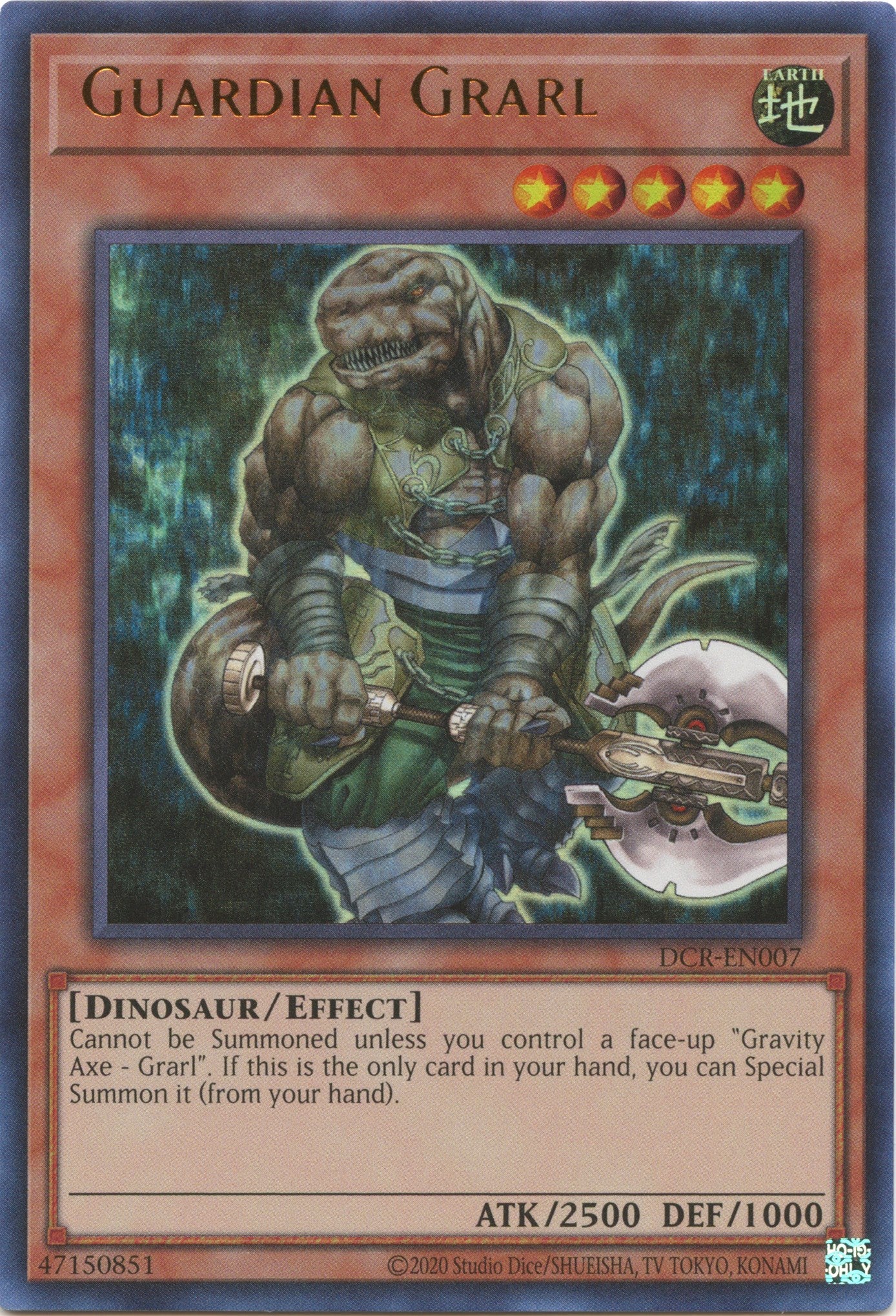 Guardian Grarl (25th Anniversary) [DCR-EN007] Ultra Rare | Jomio and Rueliete's Cards and Comics