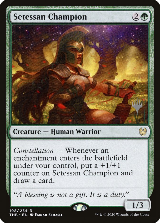 Setessan Champion (Promo Pack) [Theros Beyond Death Promos] | Jomio and Rueliete's Cards and Comics