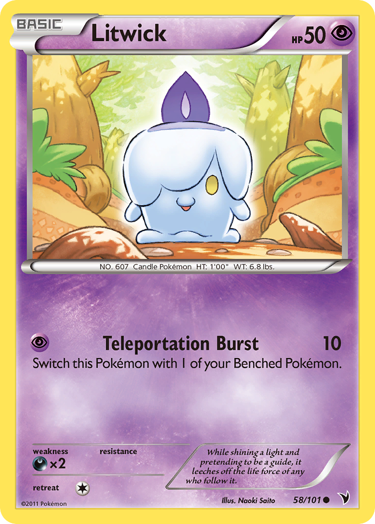 Litwick (58/101) [Black & White: Noble Victories] | Jomio and Rueliete's Cards and Comics