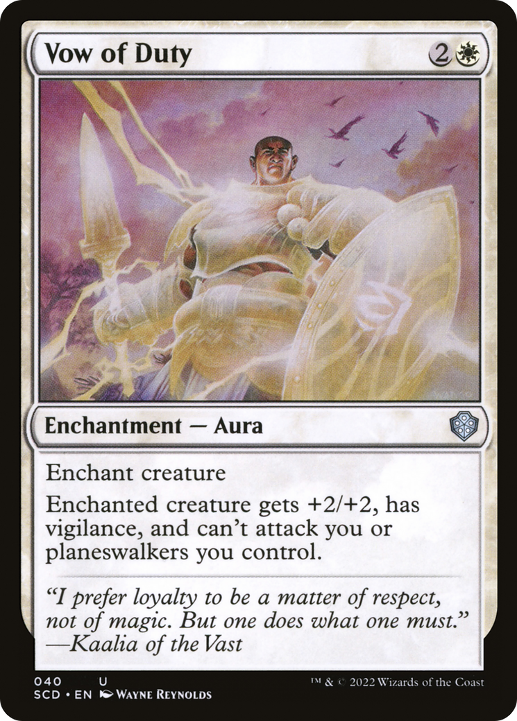 Vow of Duty [Starter Commander Decks] | Jomio and Rueliete's Cards and Comics