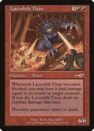 Laccolith Titan [Nemesis] | Jomio and Rueliete's Cards and Comics