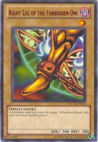 Right Leg of the Forbidden One (Purple) [DL11-EN002] Rare | Jomio and Rueliete's Cards and Comics