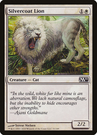 Silvercoat Lion [Magic 2011] | Jomio and Rueliete's Cards and Comics