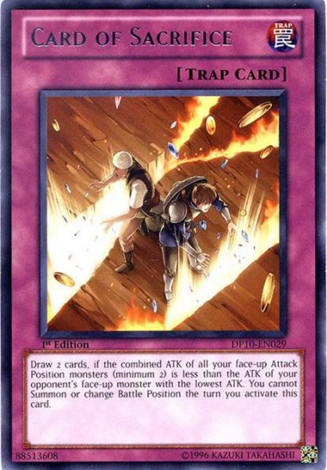 Card of Sacrifice [DP10-EN029] Rare | Jomio and Rueliete's Cards and Comics