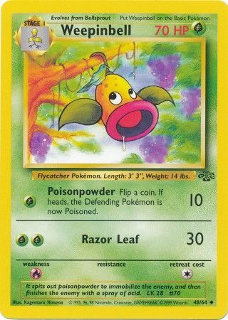 Weepinbell (48/64) [Jungle Unlimited] | Jomio and Rueliete's Cards and Comics